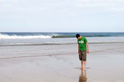 kevan on beach at tamarindo